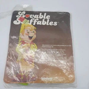 Vintage Loveable Stuffables Handy Elf with His Hammer printed stuffed pillow toy - Picture 1 of 3