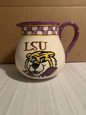 Jarro de cerâmica LSU Tigers NCAA Gameday enorme empresa de memória novo em folha - Imagem 1 de 3