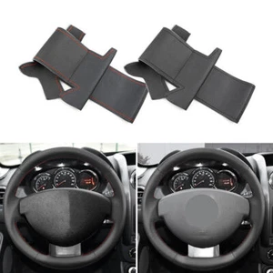 Protector de volante de cuero DIY funda de volante Fit Renault Duster Dacia 2010-2016 - Imagen 1 de 14