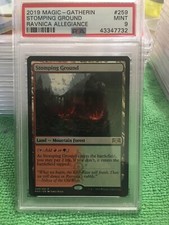 PSA 9 Mint MTG 1x Stomping Ground (Ravnica Allegiance)