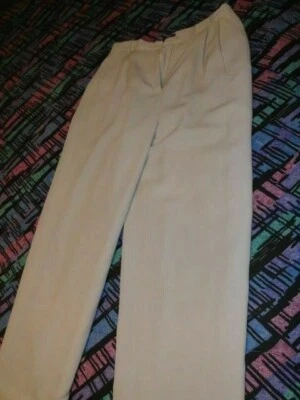 Pantalones de vestir totalmente forrados de uniforme marfil John Paul Richard para dama - Talla 12 Foto 1 de 4