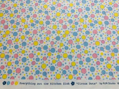 1930s Repro Fabric EVERYTHING BUT THE KITCHEN SINK Floral Darlene Zimmerman FQ - Image 1 of 3