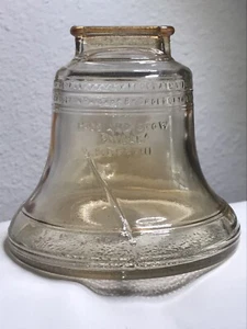 Vintage Anchor Hocking Coin Bank 1976 Bicentennial Liberty Bell Marigold Glass - Picture 1 of 11