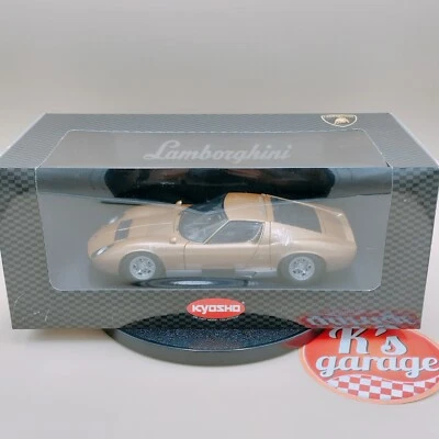 Kyosho 1/18 Lamborghini Miura P400 Gold 08312GL Gorgeous Collection Diecast old - Image 1 of 4