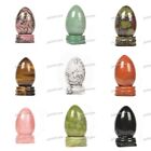 45mm Gemstone Crystal Egg Sphere Sculpture Healing Figurine*Two choices*