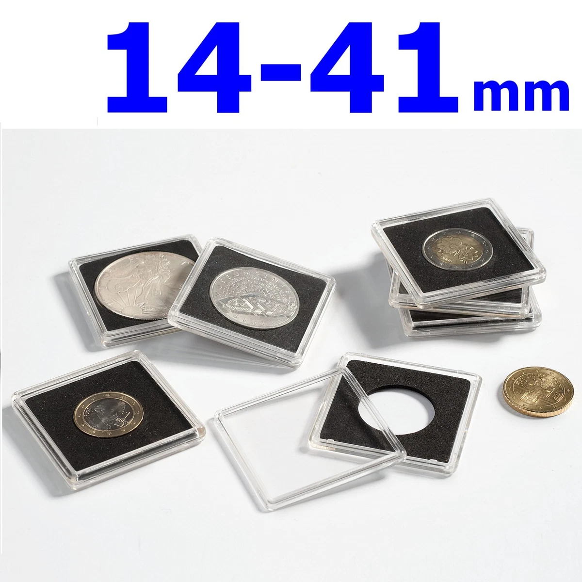 Leuchtturm1917 Münzkapseln ULTRA – 10 Stück, 40 Mm Innendurchmesser, Glasklar & Kratzfest