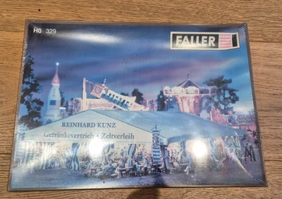 FALLER HO 329 LARGE BEER TENT WITH MARQUEE BUILDING KIT FACTORY SEALED HO BNIP - Image 1 of 2