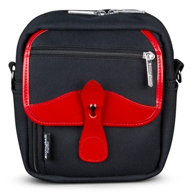 Сумка для фотоаппарата Billingham POLA Stowaway чехол + ремень черная волокнистая / красная (Великобритания) S - Изображение 1 из 4