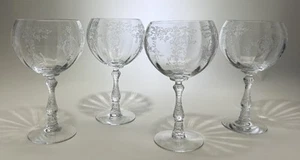 4er Set Fostoria Navarra Klar Magnum Ballon Optik Weingläser 148773 - Bild 1 von 6