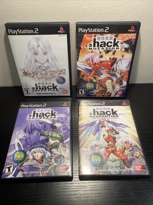.hack (dot Hack) Parts 1-4 Infection Mutation Outbreak Quarantine PS2 READ DESC! - Image 1 of 4