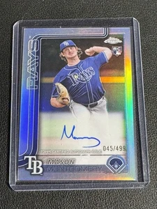 2025 Topps Chrome Mason Montgomery Rainbow Refractor Auto /499 - Picture 1 of 2