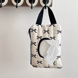 Quilted Wet Wipe Pouch Portable Tissue Bag Living Room Organizer - Picture 1 of 8