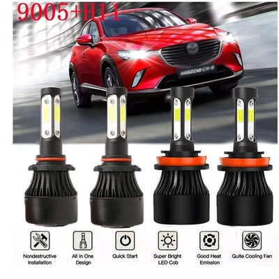 Faro LED 9005 H11 bombillas alto+bajo A para Mazda CX-3 2016-2019 6000K 4 PIEZAS piezas Foto 1 de 4