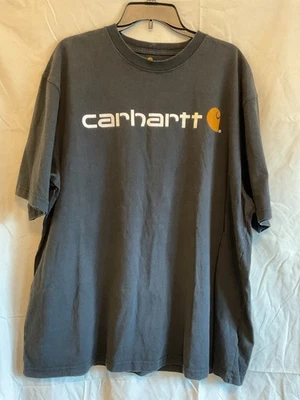 Camiseta de manga corta Carhartt para hombre talla 2XL negra con logotipo Foto 1 de 4