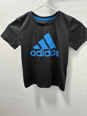 ADIDAS CLIMALITE, Camiseta Atlética Niños, Color Negro Logo y Azul Talla Juvenil 6 Foto 1 de 4