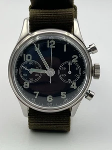 Chronograph Uhr "Ready" Militärtyp Mov.to Valjoux 236 - Vintage watch - Bild 1 von 11