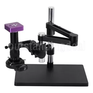 HAYEAR 51MP Microscope Camera w/ 180X C-Mount Lens 144-LED Ring Light Stand os67 - Picture 1 of 9