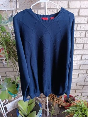 Izod Men's Blue 100% Cotton Long Sleeve Sweater size xxl - Image 1 of 4