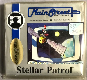 RARE! Stellar Patrol Arcade Game  Commodore 64/128 MainStreet published 1985 NIB - Picture 1 of 5