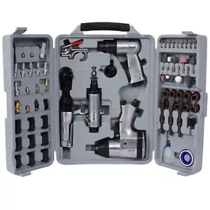 71 Piece Air Tool and Accessories Kit Impact Wrench Air Ratchet W/ Storage Case - Picture 1 of 9