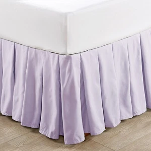 HST Super Soft Solid Microfiber 14" Gathered Bed Skirt Dust Ruffle Hotel Quality - Picture 1 of 56