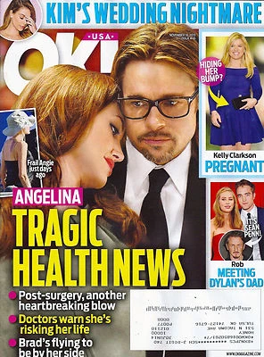 OK! Magazine Nov. 18 2013 Angelina Jolie Brad Pitt Kelly Clarkson Kate Winslet - Image 1 of 4