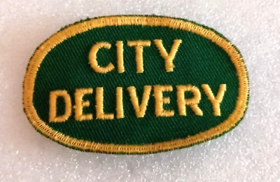 Parche de sombrero chaqueta City Delivery vintage nuevo en stock años 60 Foto 1 de 3