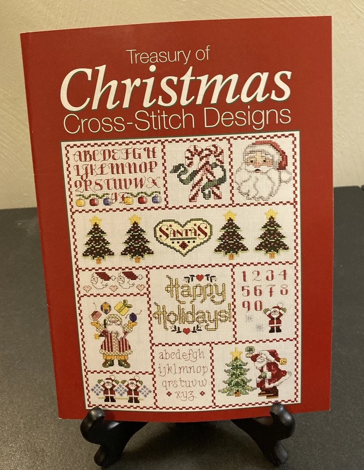 A Cross Stitch Christmas Treasury Of Design Booklet Craftways Holiday Motif Snow - Image 1 of 4