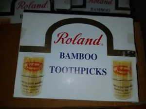 Roland Stuzzicadenti in Bambù (12x300CT) = 3600 pezzi x 14 scatole = 50.400 stuzzicadenti - Foto 1 di 5