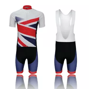 Men's Cycling Team Clothing Bike Bicycle Jersey Top and Padded (Bib) Shorts Set - Picture 1 of 9