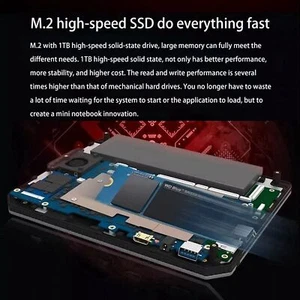 Mini Laptop 7 Inch Touch Screen 12 GB RAM Band WiFi Notebook Computer Part - Picture 1 of 24