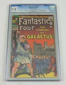 Fantastic Four #48 CGC 7.5 1st appearance of Silver Surfer & Galactus OW/WHITE - Picture 1 of 3