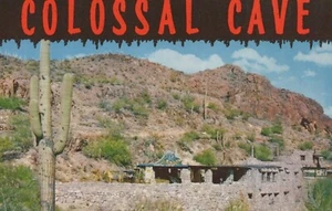 Entrada a la famosa cueva colosal - Tucson, Arizona - RPPC sin publicar - Imagen 1 de 3
