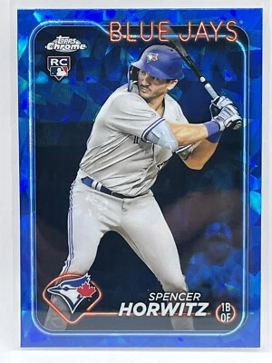 2024 Topps Chrome SAPPHIRE Edition SP SPENCER HORWITZ RC #172 Toronto Blue Jays - Image 1 of 2