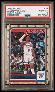 2023-24 NBA Hoops Hyper Gold Jalen Williams /10 PSA 10 - Picture 1 of 2