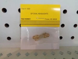 Piezas de detalle a escala de O marca P&D: faro, doble, EMD GP, latón (2) - Imagen 1 de 1