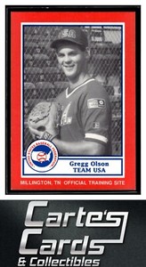 Gregg Olson 1990 Pan Am Team USA Red BDK #12  USA
