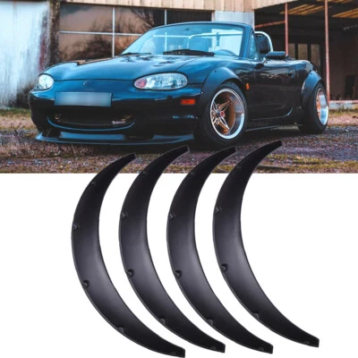 For Mazda MX-5 Miata Fender Flares Extra Wide Body Kit Wheel Arches 3.5" 90mm - Image 1 of 4