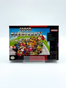 Super Mario Kart SNES (1992) – AUTHENTIC Game + Custom Box & Manual | LAST ONE - Picture 1 of 11