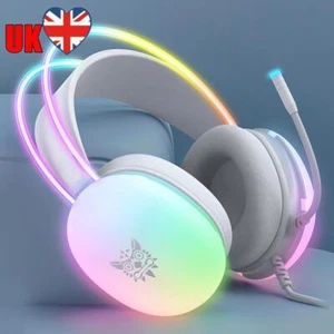 Gaming Headset Over Ear Headphones with Mic with LED Lights for PS4 PC Laptop - Afbeelding 1 van 18