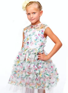 ❤️ 7 8 NEW Easter Flower Girl Very Special Girls Dress Halabaloo Pretty Petals - Picture 1 of 1