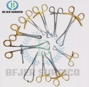 Set of 10 Bone Reduction Forceps Gold Orthopedic Surgical Veterinary Instruments - Picture 1 of 2