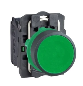 Genuine Schneider Electric- XB5AA31 - Push button, plastic, flush, Green, 1xNO - Picture 1 of 2