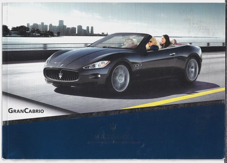 Folleto de ventas del mercado del Reino Unido Maserati GranCabrio 4,7 V8 c2010 Foto 1 de 1