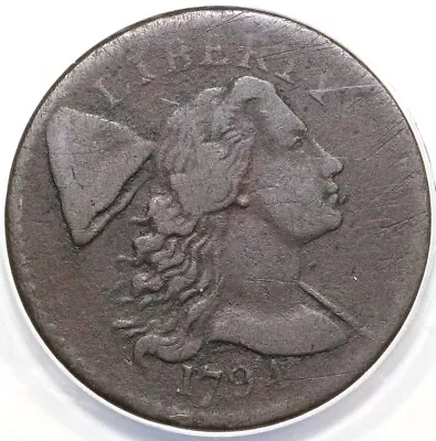 1794 1c S-55 Head of 1794 Liberty Cap Large Cent ANACS VF 20 Details - Image 1 of 4