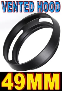 49MM SOLD LENS HOOD TILTED METAL METAL LENS 49MM FOR NIKON LEICA CANON  - Picture 1 of 9