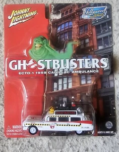 JOHNNY LIGHTNING GHOSTBUSTERS ECTO-1 HOLLYWOOD ON WHEELS WHITE LIGHTNING CHASE - Picture 1 of 1