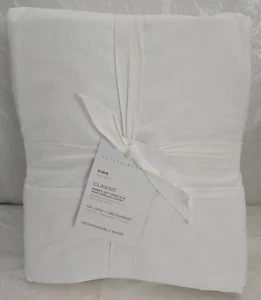 Pottery Barn Classic 400 Fadenzahl Blatt Set 4 Größen King White - Bild 1 von 2