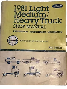 1981 Ford Light Medium Heavy Truck Bronco Pre-Delivery Shop Manual OEM - Bild 1 von 7