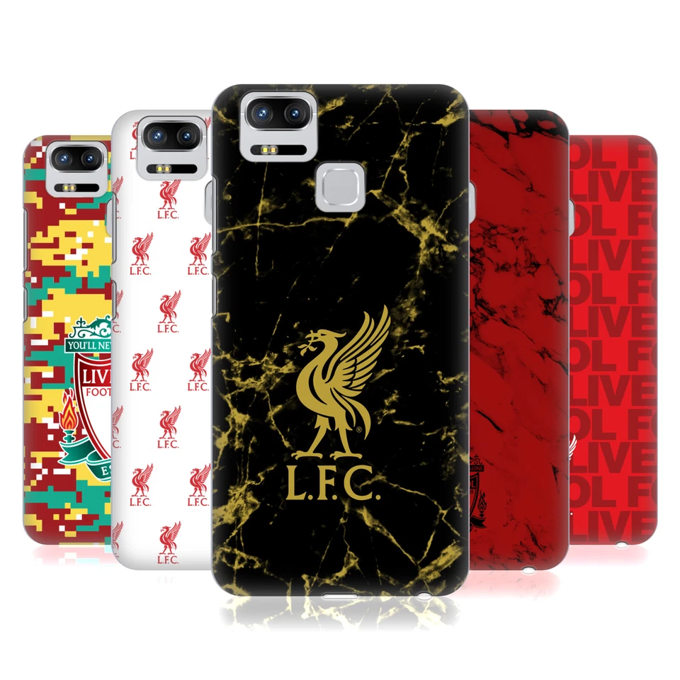 LIVERPOOL FC LFC CREST & LIVERBIRD PATTERNS 1 BACK CASE FOR ASUS ZENFONE PHONES - Image 1 of 4